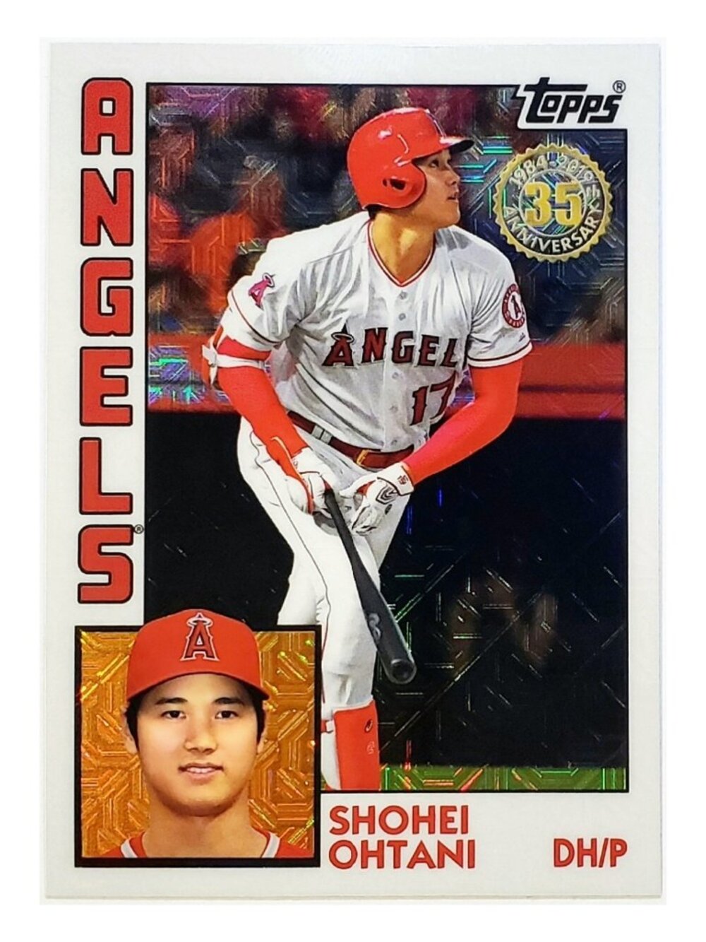 SHOHEI OHTANI "1984" MOJO REFRACTOR SILVER PACK CHROME 2019 TOPPS #T84-17 ANGELS